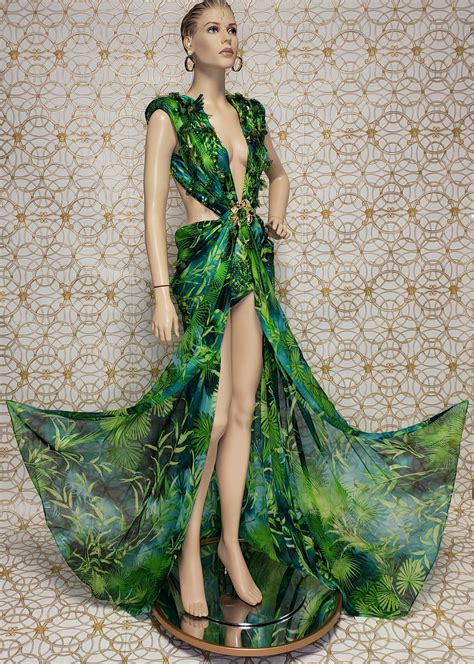 jennifer lopez Versace jungle dress